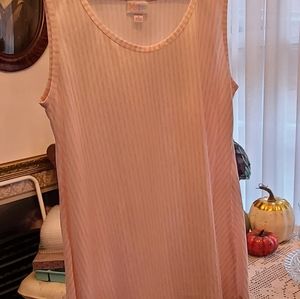 EUC Lularoe Perfect Tank pink and white size S